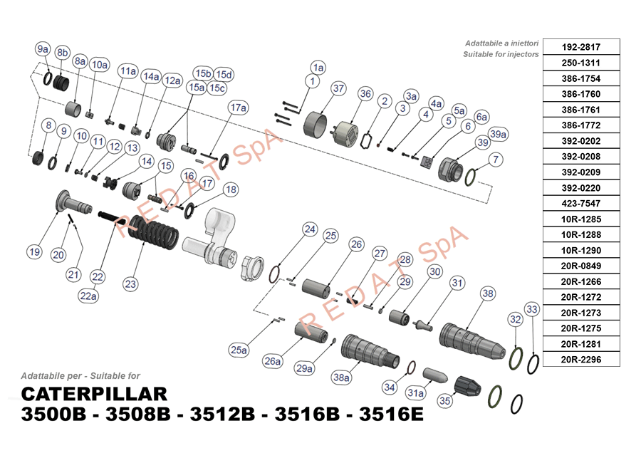 CATERPILLAR 3500B - 3508B - 3512B - 3516B - 3516E 